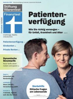 Stiftung Warentest Finanztest – September 2024