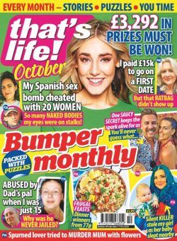 That’s Life Monthly – October 2024