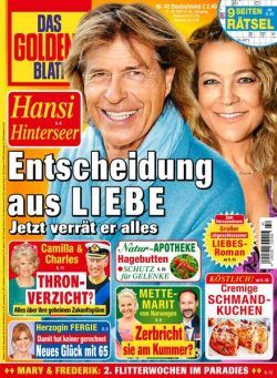 Das Goldene Blatt – 12 Oktober 2024