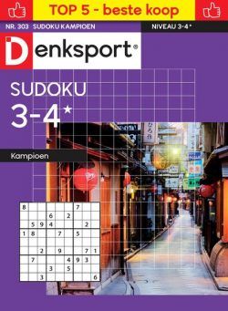 Denksport Sudoku 3-4 kampioen – 17 Oktober 2024