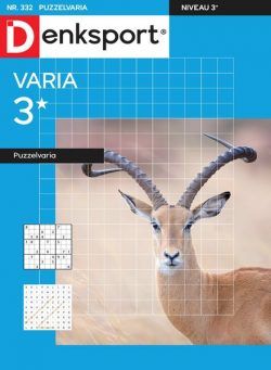 Denksport Varia 3 Puzzelvaria – 1 Oktober 2024