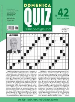 Domenica Quiz – 24 Ottobre 2024