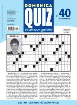 Domenica Quiz Schemi in Bianco – 10 Ottobre 2024