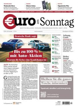 Euro am Sonntag – 27 September 2024