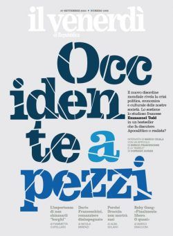 Il Venerdi di Repubblica – 27 Settembre 2024