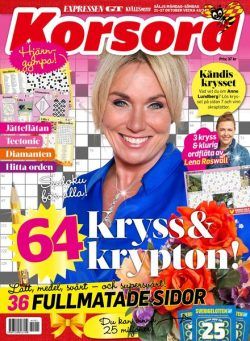 Korsord – 21 Oktober 2024