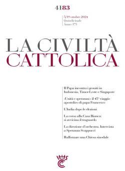 La Civilta Cattolica – 5 Ottobre 2024