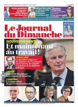 Le Journal du dimanche – 23 Septembre 2024