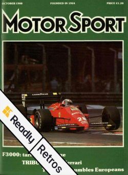 Motor Sport Magazine – October 1988