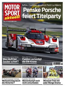 Motorsport aktuell – 15 Oktober 2024