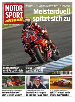 Motorsport aktuell – 8 Oktober 2024