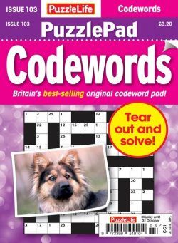 PuzzleLife PuzzlePad Codewords – Issue 103 2024