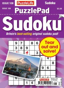 PuzzleLife PuzzlePad Sudoku – Issue 108 2024