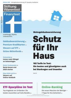 Stiftung Warentest Finanztest – Oktober 2024