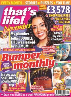 That’s Life Monthly – November 2024