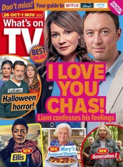 What’s on TV – 26 October 2024