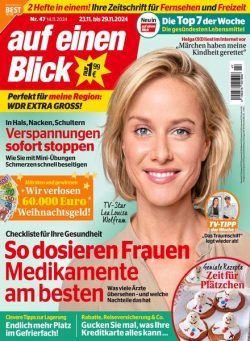 Auf Einen Blick – 14 November 2024