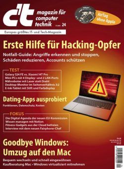 c’t Magazin fur Computertechnik – November 2024