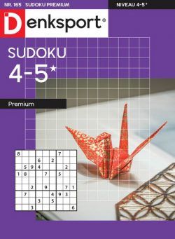 Denksport Sudoku 4-5 premium – 24 Oktober 2024