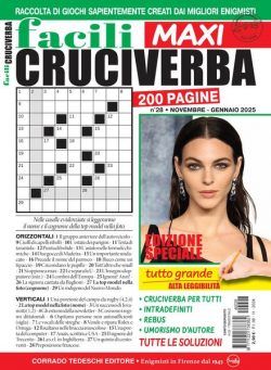 Facili Cruciverba – Novembre-Dicembre 2024 – Gennaio 2025