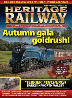 Heritage Railway – October 25 2024