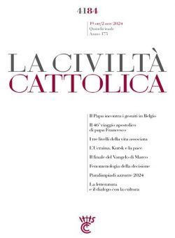 La Civilta Cattolica – 19 Ottobre 2024