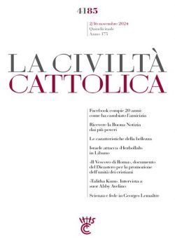 La Civilta Cattolica – 2 Novembre 2024