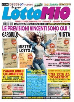 Lottomio del Giovedi – 12 Novembre 2024