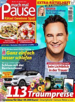 Mach mal Pause – 30 Oktober 2024