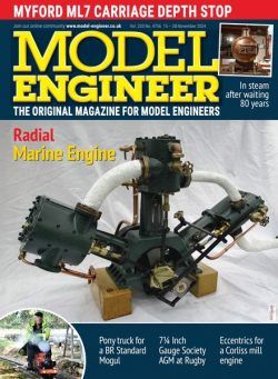 Model Engineer – 15 November 2024