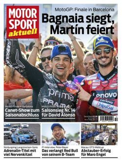 Motorsport aktuell – 19 November 2024