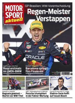 Motorsport aktuell – 5 November 2024