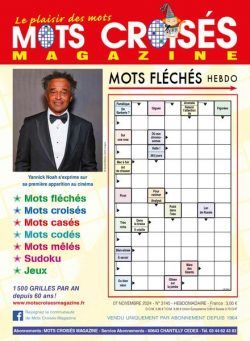 Mots Croises Magazine – 7 Novembre 2024