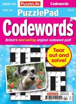 PuzzleLife PuzzlePad Codewords – Issue 104 2024