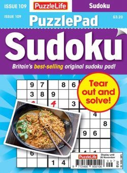 PuzzleLife PuzzlePad Sudoku – Issue 109 2024