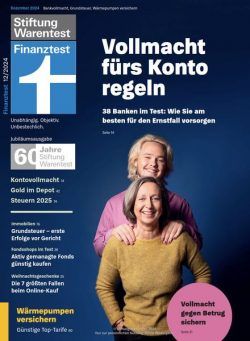 Stiftung Warentest Finanztestest – Dezember 2024