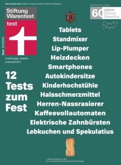 Stiftung Warentest Test – Dezember 2024