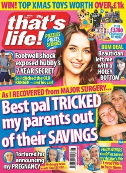 that’s life! UK – 14 November 2024