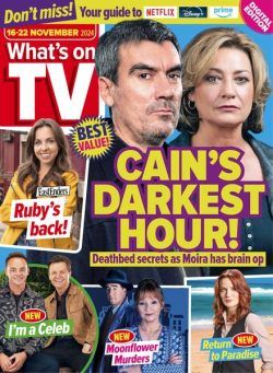 What’s on TV – 16 November 2024