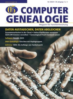 Computer Genealogie – Dezember 2024