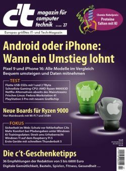 c’t Magazin fur Computertechnik – 29 November 2024