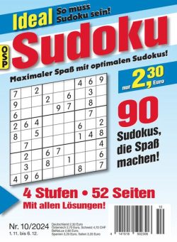 Ideal Sudoku – Nr 10 2024