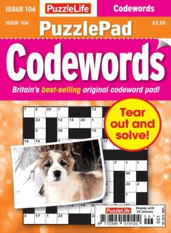 PuzzleLife PuzzlePad Codewords – December 2024