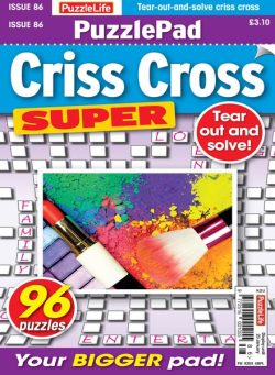 PuzzleLife PuzzlePad Criss Cross Super – December 2024