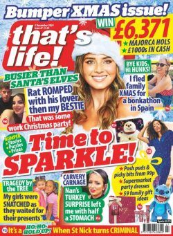 that’s life! UK – 21 November 2024