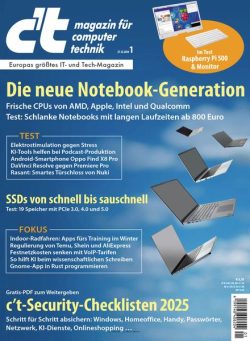 ct Magazin fur Computertechnik – 27 Dezember 2024