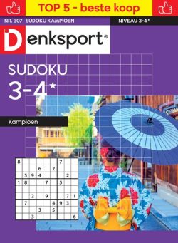 Denksport Sudoku 3-4 kampioen – 9 Januari 2025