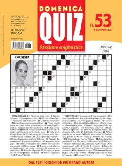 Domenica Quiz – 9 Gennaio 2025