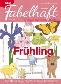 Fabelhaft Patchwork Applique-Muster – Januar 2025