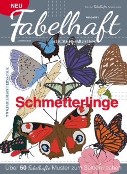 Fabelhaft Stickereimuster – Butterflies – Januar 2025